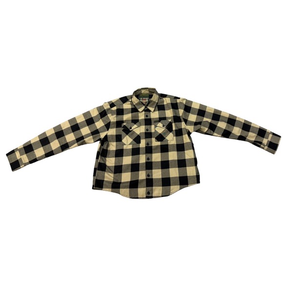 DIXXON Other - Dixxon Flannel Mens The Bravo Long Sleeve Black Yellow Button Up Plaid Shirt XL
